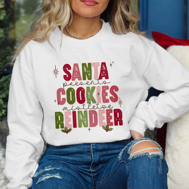 Santas Cookies Reindeer DTF Transfer