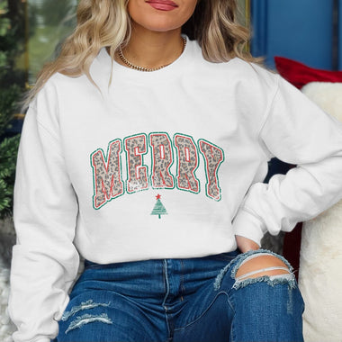 Merry Leopard Distressed DTF Transfer