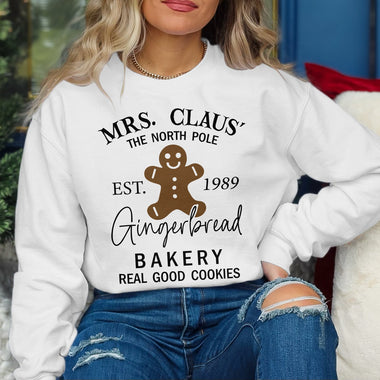 Mrs Claus Gingerbread Bakery DTF Transfer