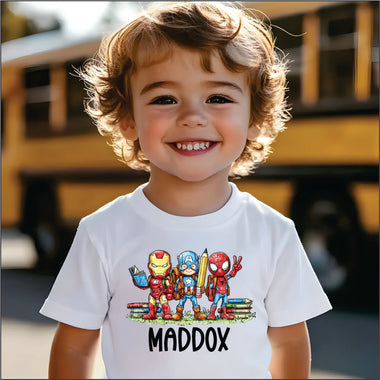 Personalized Back to School Marvel DTF Transfer