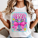 Preppy Bright Lobster DTF Transfer