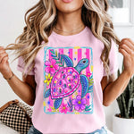 Preppy Bright Turtle DTF Transfer