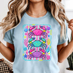 Preppy Bright Crabs DTF Transfer