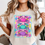 Preppy Bright Crabs DTF Transfer