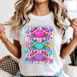 Preppy Bright Crabs DTF Transfer