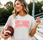 Bulldogs Red Strip Arch DTF Transfer