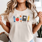 Back to School Supplies DTF Transfer