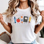 Back to School Supplies DTF Transfer