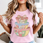 Patchwork Bowls DTF Transfer