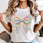 Patchwork Bow DTF Transfer