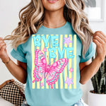 Preppy Bye Bye Butterfly DTF Transfer