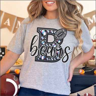 Custom Rhinestone Letter Team DTF Transfer