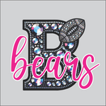 Custom Rhinestone Letter Team DTF Transfer