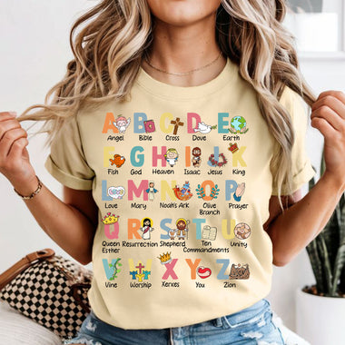 Christian Alphabet DTF Transfer