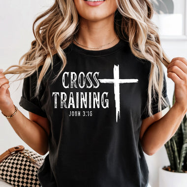 Cross Training White DTF Transfer