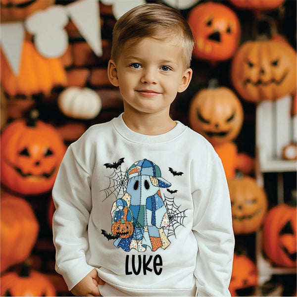 Custom Patchwork Boy Ghost – Sweet Tee Transfers