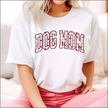 Dog Mom Heart Pattern DTF Transfer