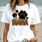 Dog Mama Faux Glitter DTF Transfer