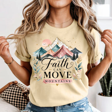 Faith Can Move Mountains DTF Transfer