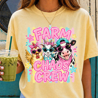 Farm Chaos Crew DTF Transfer