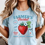 Farmers Market Strawberry DTF Transfer