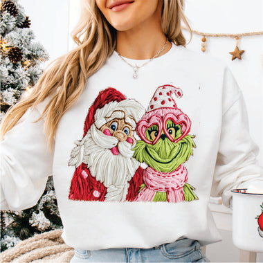 Faux Yarn Santa & Mean Guy