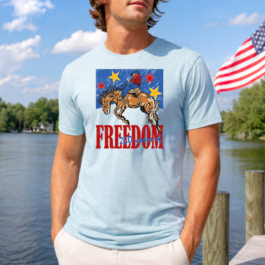Freedom Bucking Bronco DTF Transfer