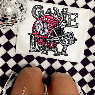 Game Day Rhinestone U of Ohio DTF Transfer