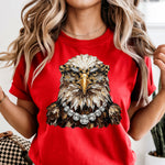 Glam Bald Eagle DTF Transfer