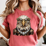 Glam Bald Eagle DTF Transfer