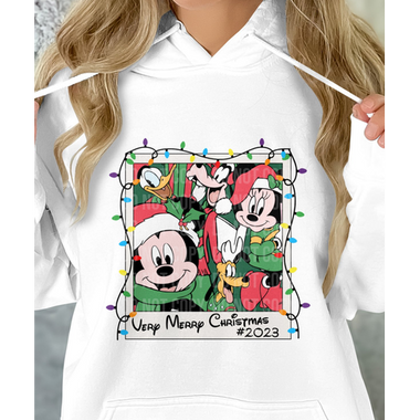 Mouse and Friends Selfie Christmas 2023 DTF Transfer