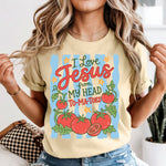 I Love Jesus from my Head Tomatoes DTF Transfer