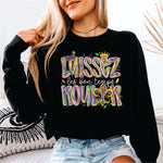 Laissez Lez Bons Temps Rouler white print