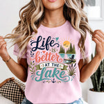 Life is Better at the Lake sunset DTF Transfer