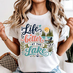 Life is Better at the Lake sunset DTF Transfer