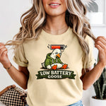 Low Battery Goose DTF Transfer