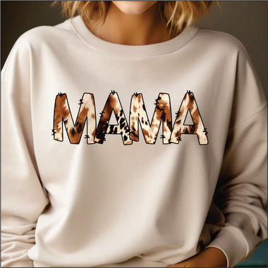 Cow Print Mama DTF Transfer