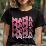 Mama is My Valentine Pink and Leopard DTF Transfer