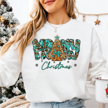 Merry Christmas Turquois and Boots