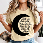And the Moon said black DTF Transfer