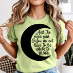 And the Moon said black DTF Transfer