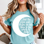 And the Moon said white DTF Transfer