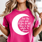 And the Moon said white DTF Transfer