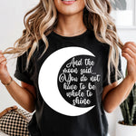 And the Moon said white DTF Transfer