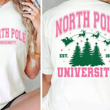 North Pole University DTF Transfer