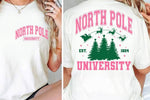 North Pole University DTF Transfer