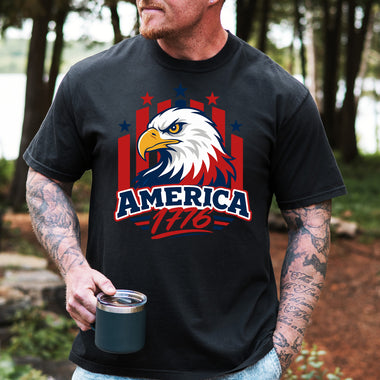 America 1776 with Eagle DTF Transfer