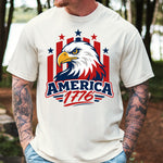 America 1776 with Eagle DTF Transfer