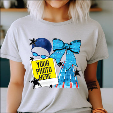 Polaroid Swimming DTF Transfer