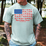 Paws and Stripes Forever Flag DTF Transfer